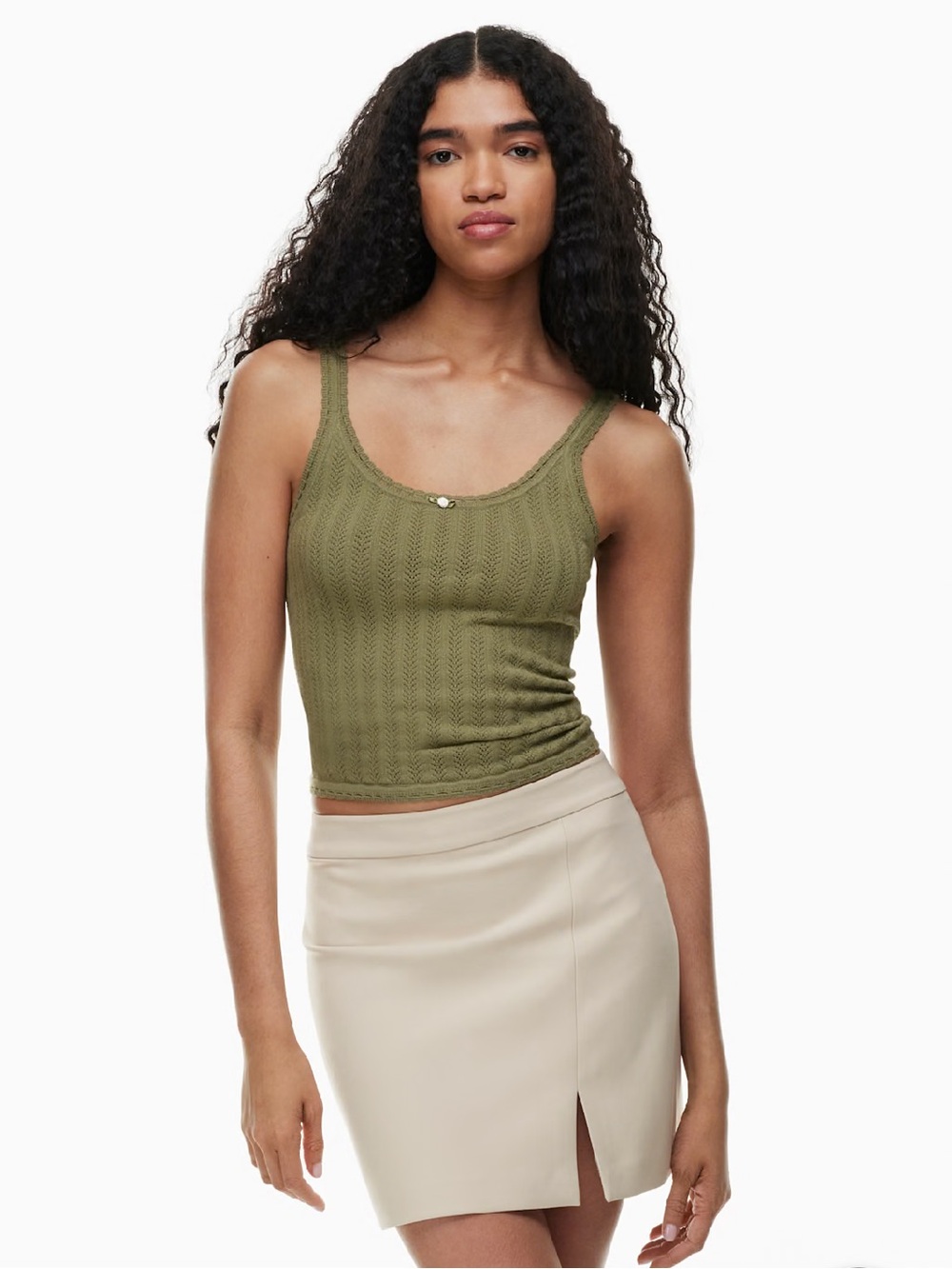 Aritzia Wilfred Eremia Top in Bosana Green